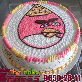 Angry Birds Cartoon Cake