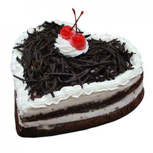 Black Forest Heart Cake Delivery in Noida