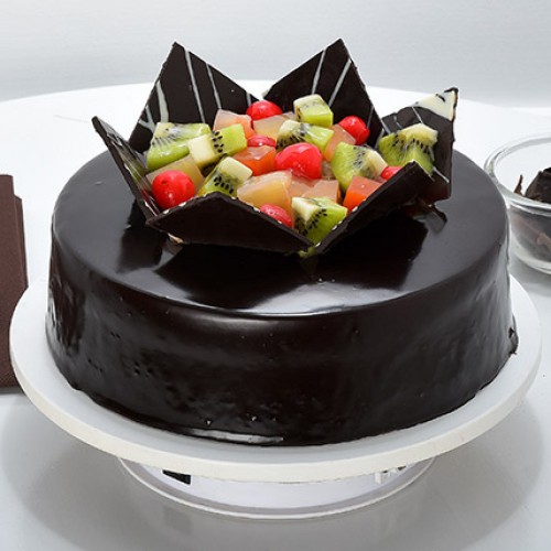 Chocolate Fruit Gateau Delivery in Noida
