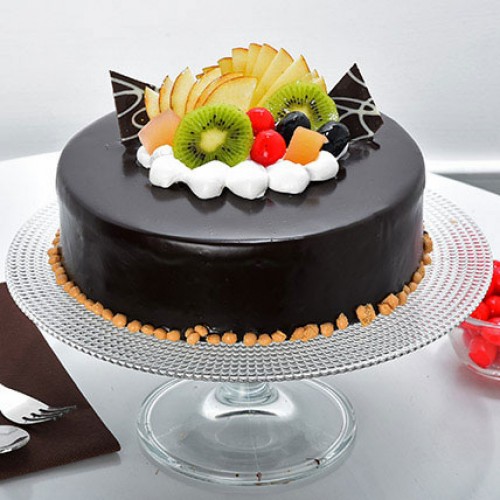 Exotic Chocolate Fruit Cake Delivery in Noida