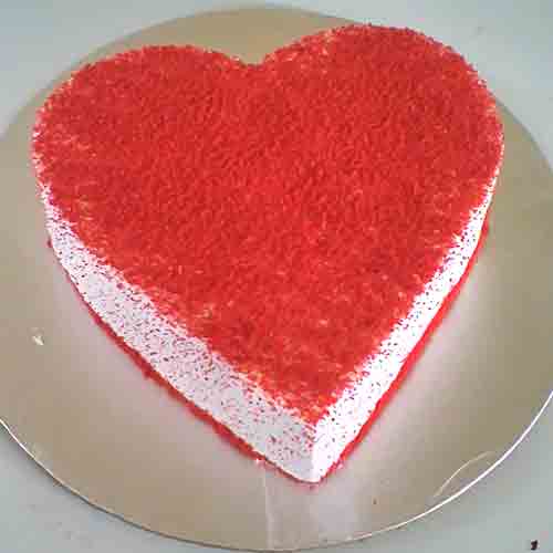 Heart Shape Red Velvet Cake Delivery in Noida