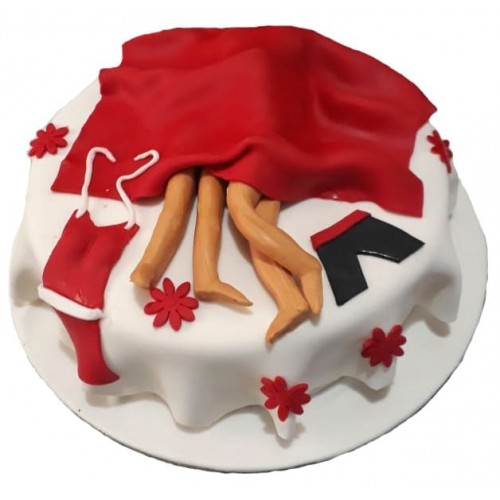 Honeymoon Themed Customized Cake Delivery in Noida