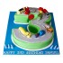 3 Number Car Race Designer Cake