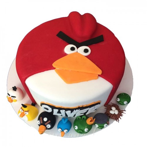 Cute Angry Bird Cake Delivery in Noida