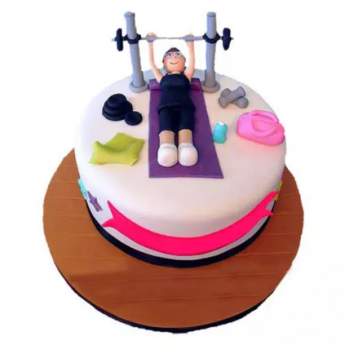 Gym Workout Theme Cake Delivery in Noida