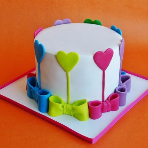 Colors Of Love Fondant Cake Delivery in Noida