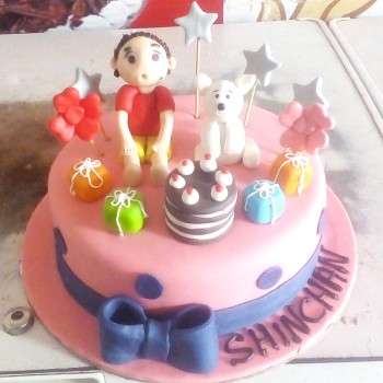 Shin Chan Designer Fondant Cake Shin Chan Designer Fondant Cake