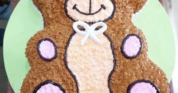 Teddy Bear Baby Boy Baby Shower Fondant Cake | Penny's Food Blog