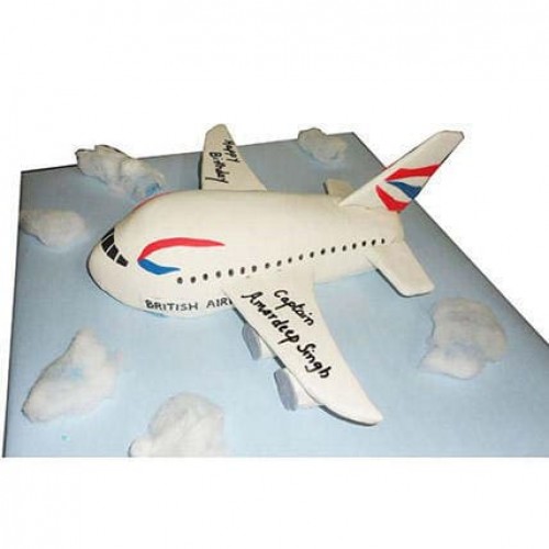 Airplane Fondant Cake Delivery in Noida