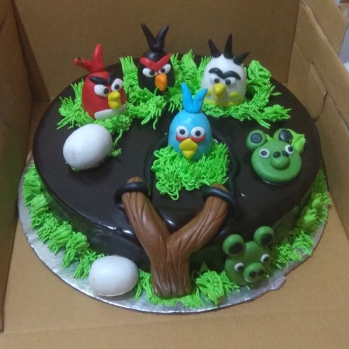 Angry Birds Designer Chocolate Cake Delivery in Noida