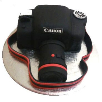 Canon DSLR Camera Fondant Cake Canon DSLR Camera Fondant Cake