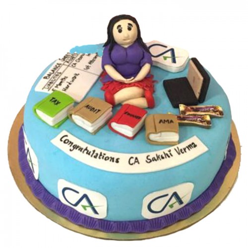Chartered Accountant Theme Customized Cake Delivery in Noida