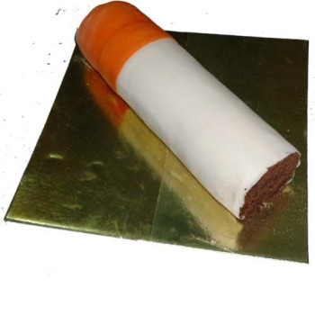 Cigarette Shape Fondant Cake