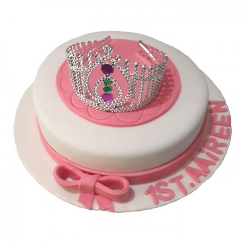 Crown Themed Fondant Cake Delivery in Noida