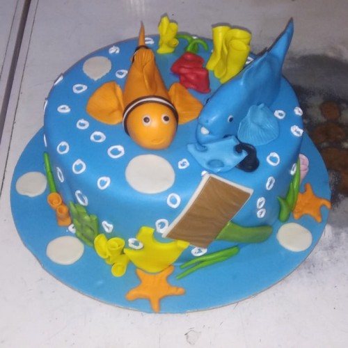 Dory and Nemo Designer Fondant Cake Delivery in Noida