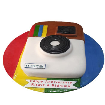 Instagram Themed Fondant Cake Instagram Themed Fondant Cake