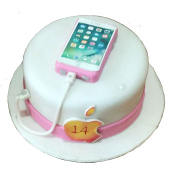 iPhone Themed Fondant Cake iPhone Themed Fondant Cake