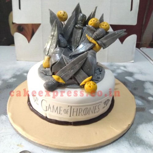 Iron Throne Fondant Cake Delivery in Noida