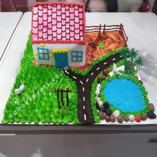 Sweet Home Designer Cake Delivery in Noida
