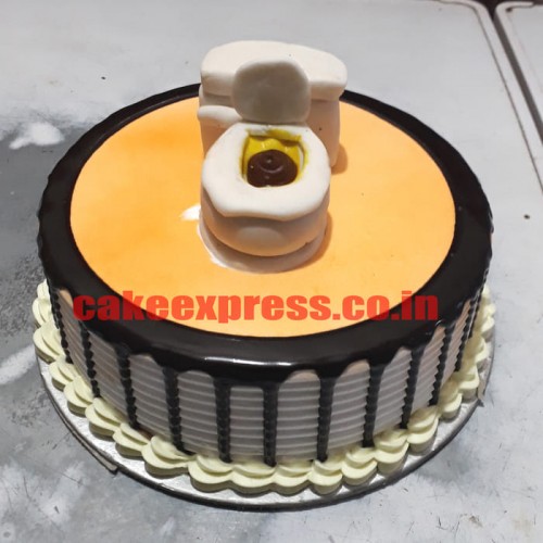 Western Toilet Themed Cake Delivery in Noida