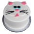 Kitty Face Fondant Cake