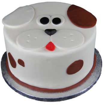 Puppy Face Fondant Cake Puppy Face Fondant Cake