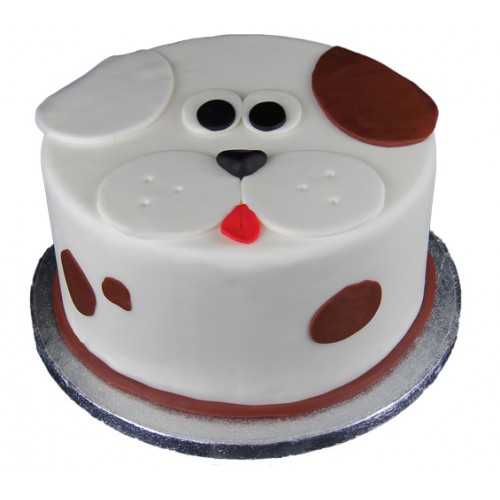 Puppy Face Fondant Cake Delivery in Noida