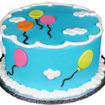 Balloons Theme Fondant Cake Balloons Theme Fondant Cake