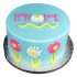 Floral MOM Fondant Cake