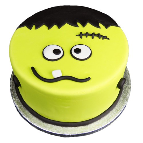 Frankenstein Cartoon Face Fondant Cake Delivery in Noida