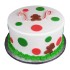 Gingerbread Man Dots Fondant Cake