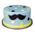 Mustache Theme Cake