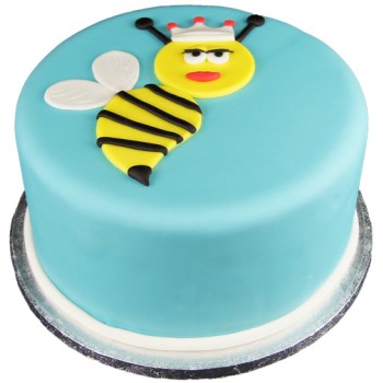 Queen Bee Theme Fondant Cake