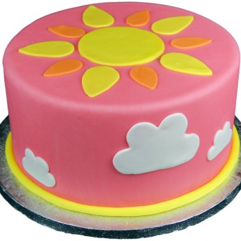 Sunshine Theme Fondant Cake Sunshine Theme Fondant Cake