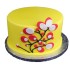 Yellow Flowering Tree Fondant Cake