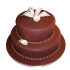 2 Tier Fondant Truffle Cake