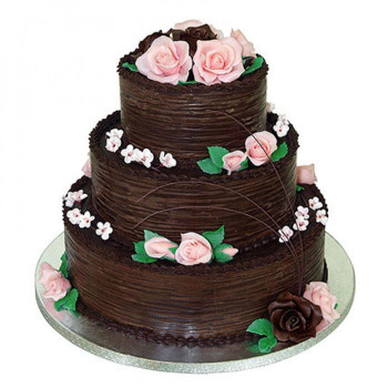3 Tier Chocolate Cream Cake 3 Tier Chocolate Cream Cake