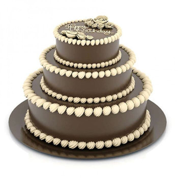 3 Tier Cream Truffle Cake 3 Tier Cream Truffle Cake
