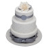 3 Tier Silver Anniversary Chocolate Cake