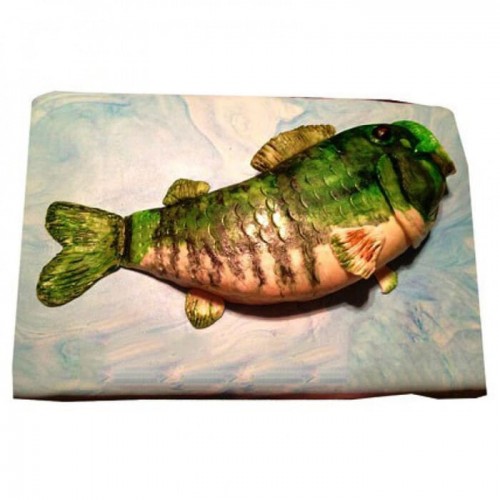 Fish Shape Fondant Cake Delivery in Noida