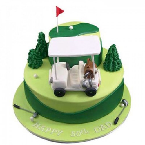 Golf Car Fondant Cake Delivery in Noida