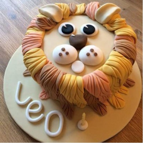 Lion King Fondant Cake Delivery in Noida