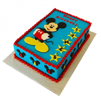Mickey Mouse Designer Fondant Cake Mickey Mouse Designer Fondant Cake