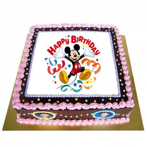Mickey Mouse Special Photo Cake Delivery in Noida