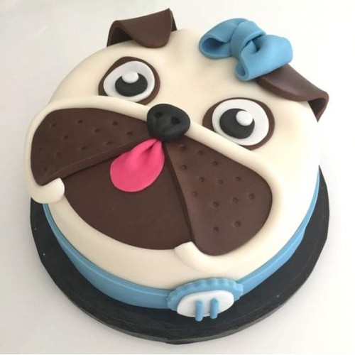 Pug Puppy Dog Theme Cake Delivery in Noida