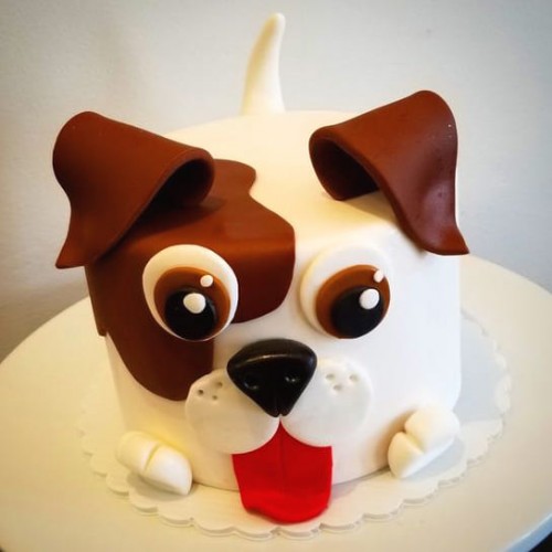 Puppy Customized Fondant Cake Delivery in Noida