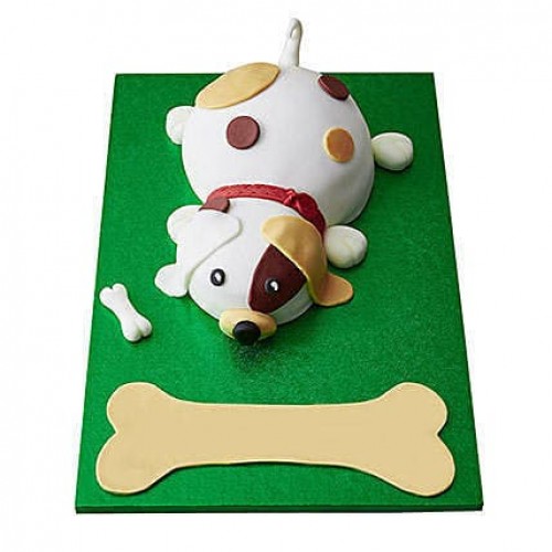 Puppy Fondant Cake Delivery in Noida