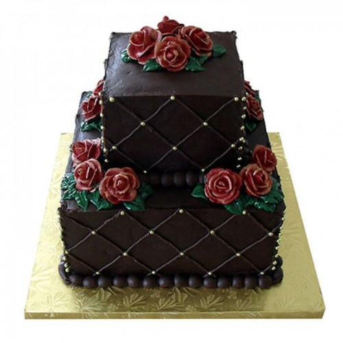 Rose & Truffle 2 Tier Cake Delivery in Noida