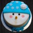 Snowy White Fondant Cake