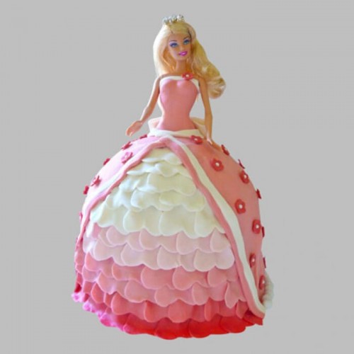 Style Queen Barbie Fondant Cake Delivery in Noida